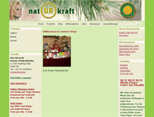 Tablet Screenshot of nat-ur-kraft.co.at